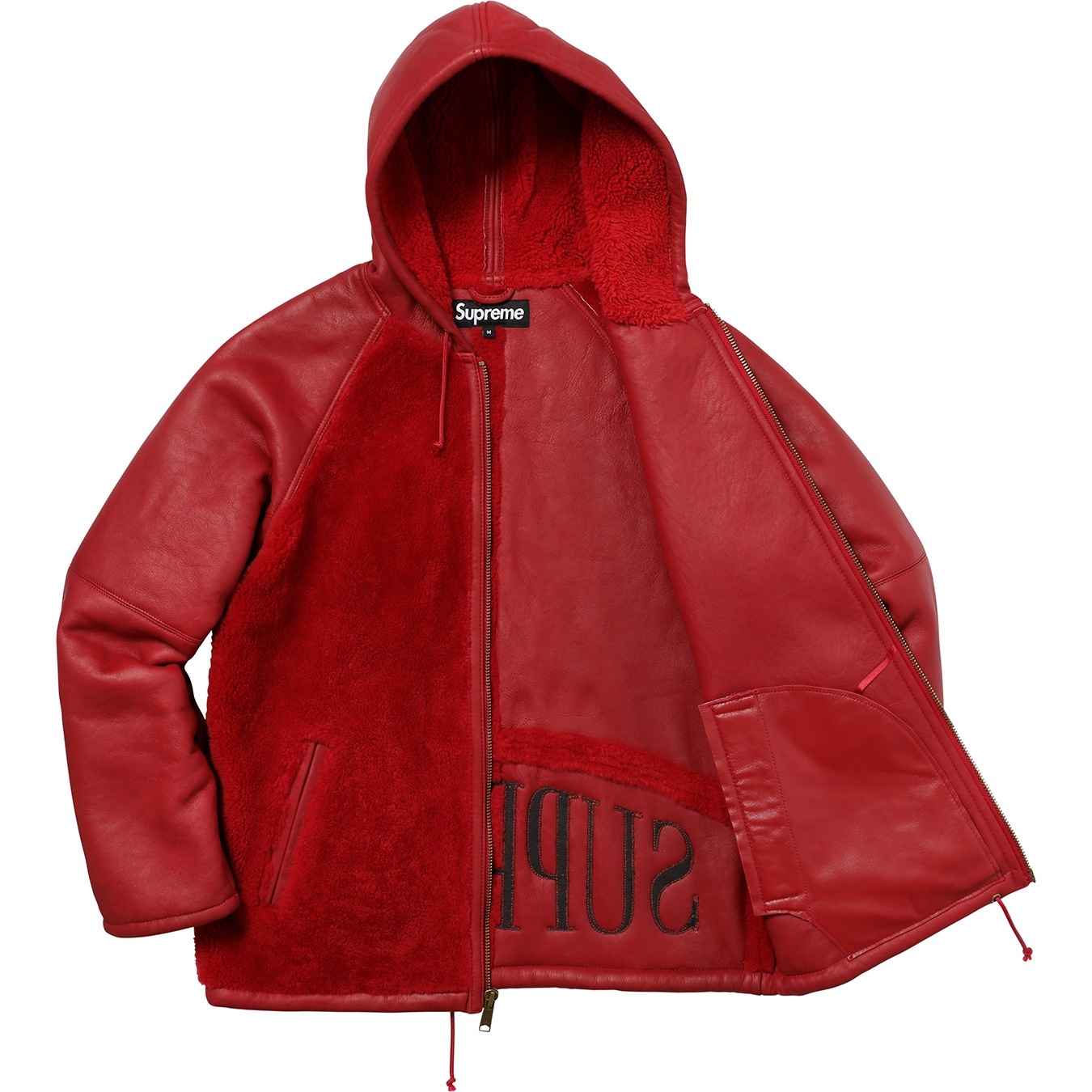 Reversed Shearling Hooded Jacket view 14